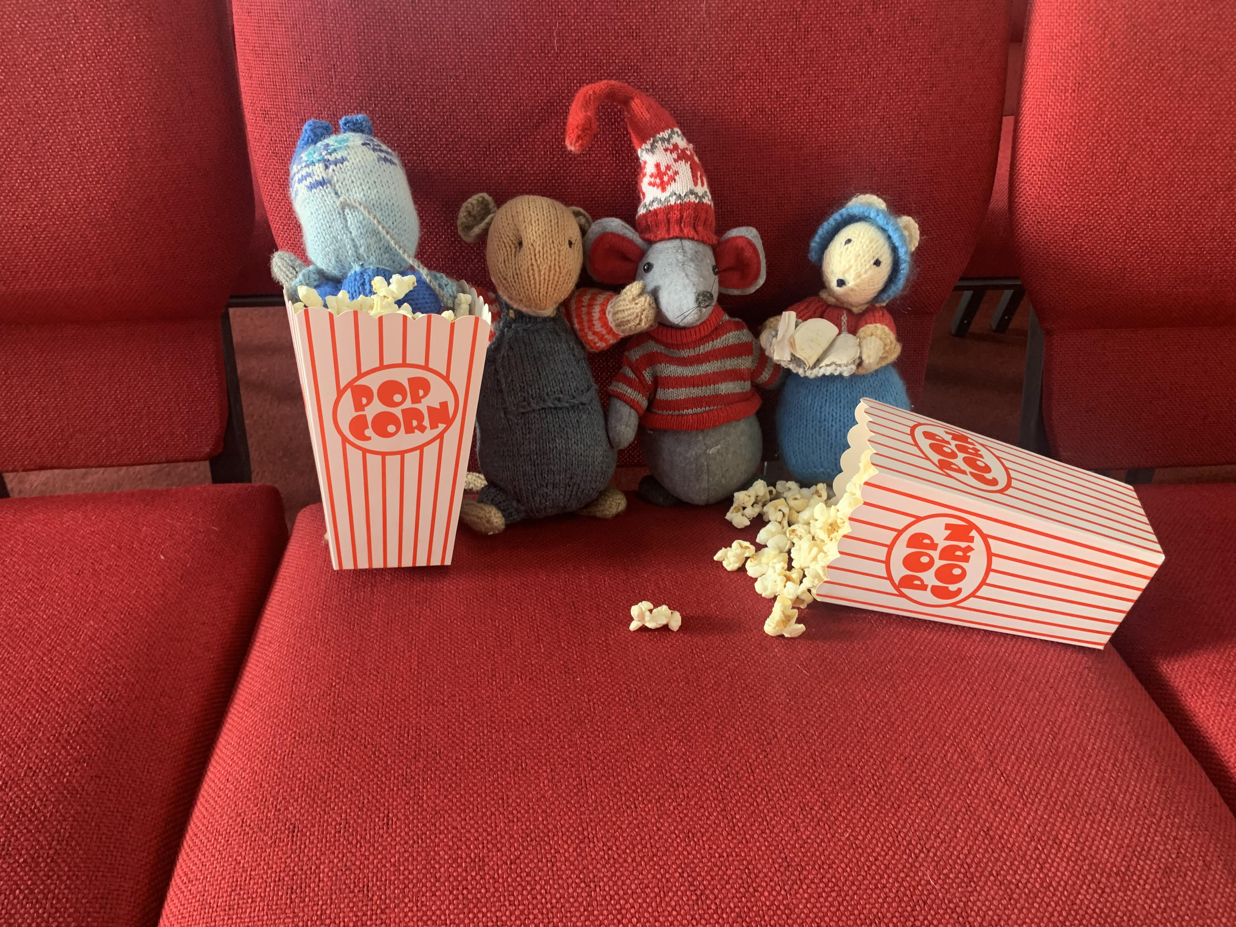 The family watches their favourite Christmas movie